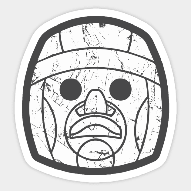 Olmec colossal heads mysterious ancient wonders Sticker by croquis design